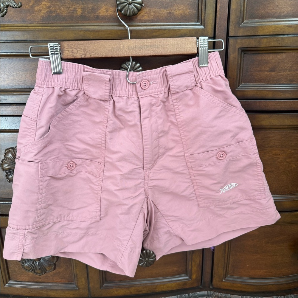 Aftco shorts. Size 28. Dusty Rose. Excellent condition, no signs of wear.